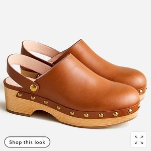 J.Crew Convertible Leather Clogs